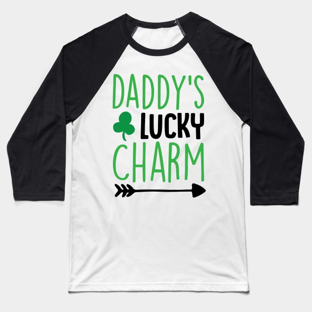 Daddy's Lucky Charm Baseball T-Shirt by greenoriginals